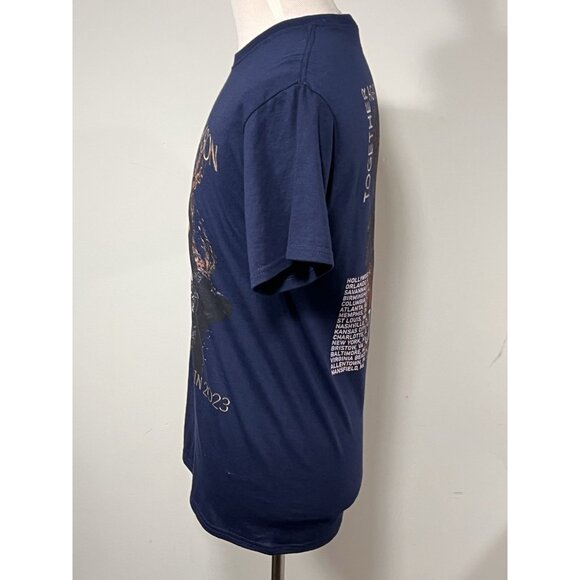 Janet Jackson Together Again Tour 2023 Navy Blue T-Shirt Ludacris Size M - Picture 6 of 11